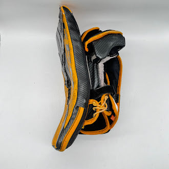 CCM AXIS - Ensemble de protections de gardien de but Pro Stock d'occasion (noir/jaune)